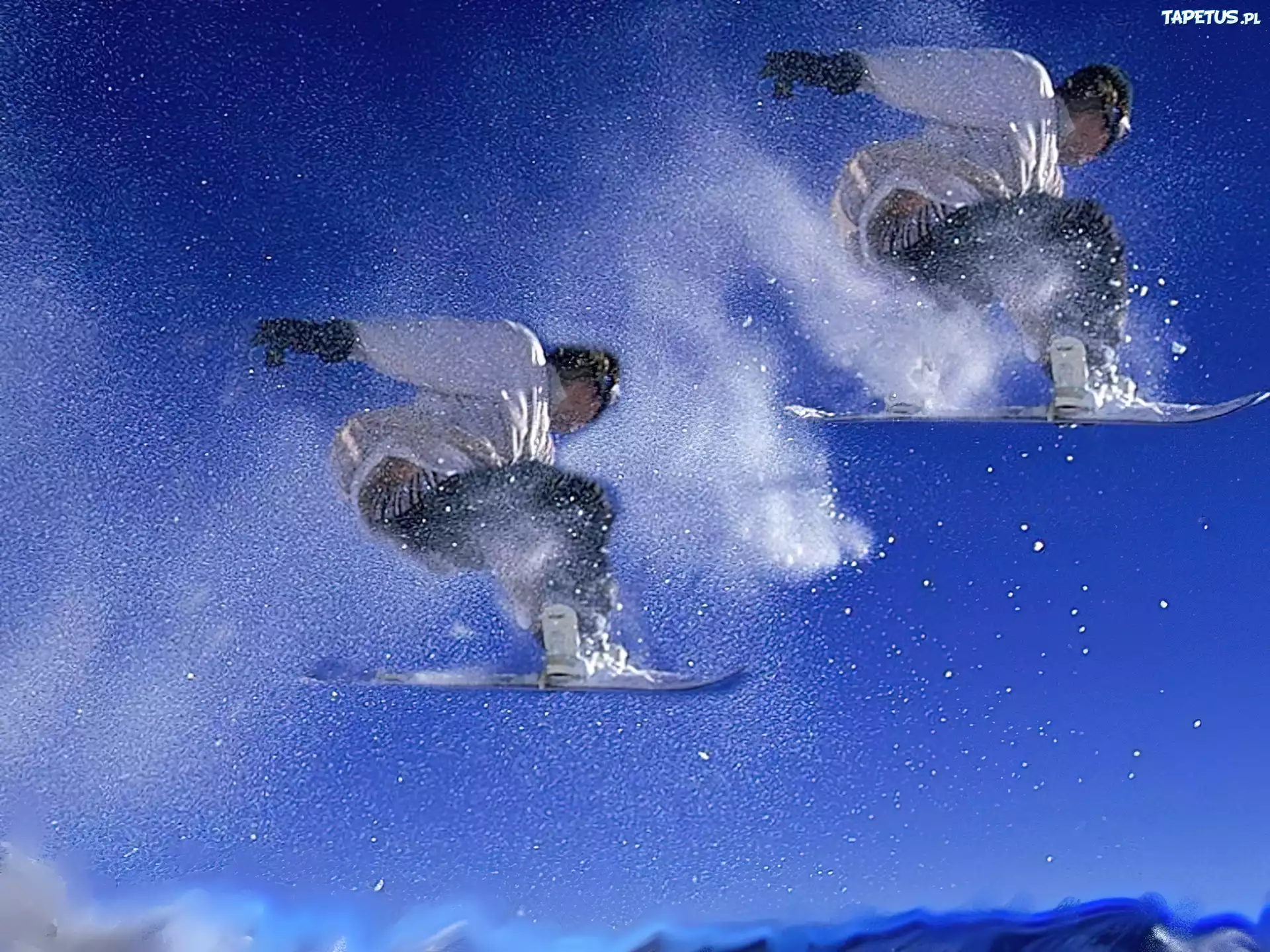 Snowbording,deska, snowboardzista