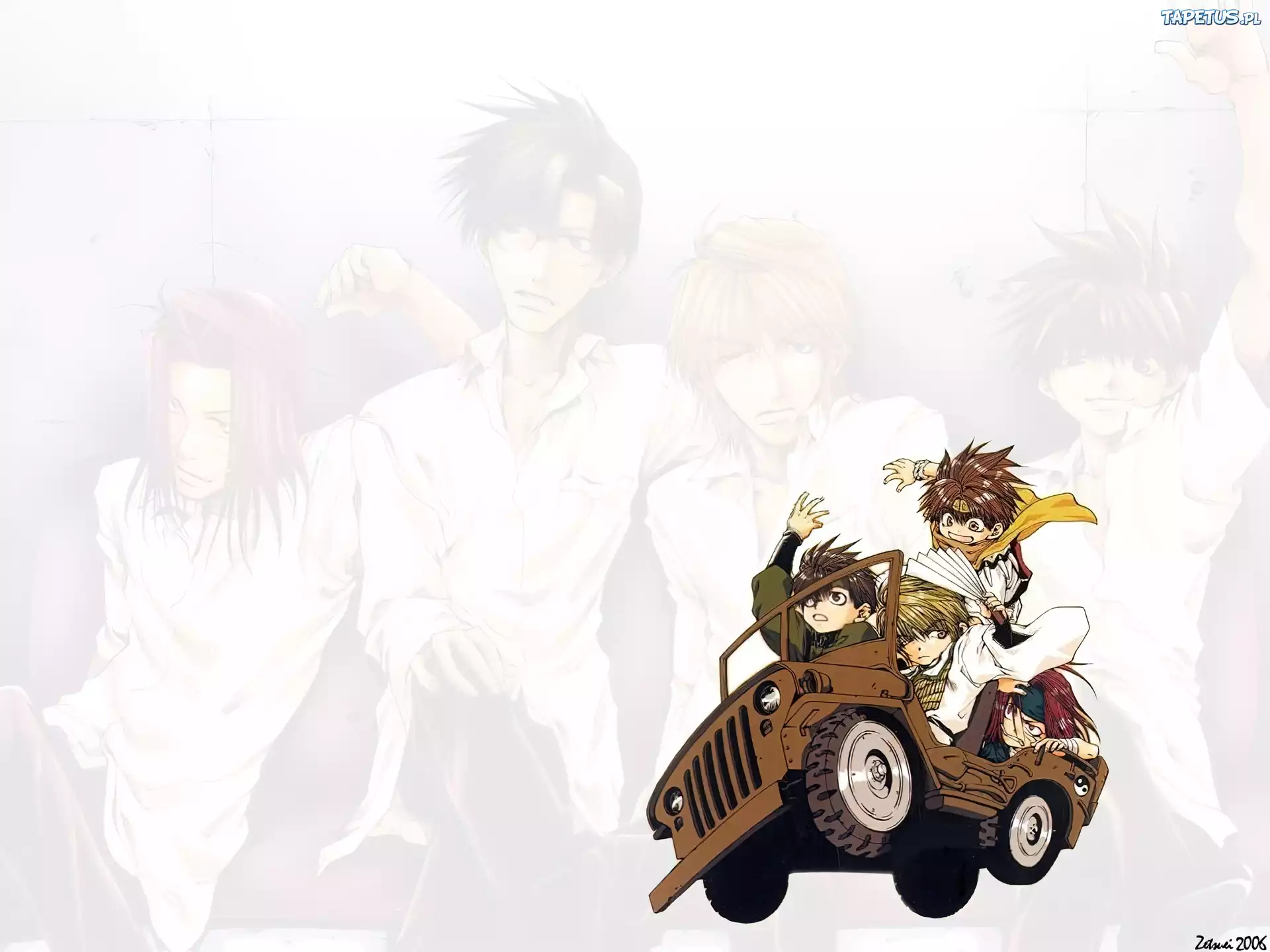 Saiyuki, jeep, samochód