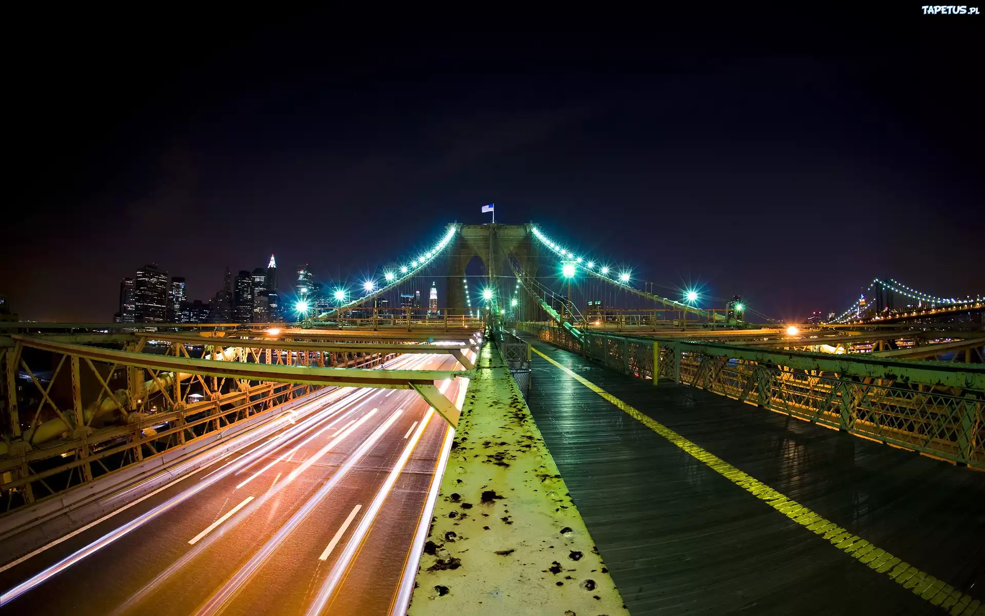 мост город ночь огни скачать