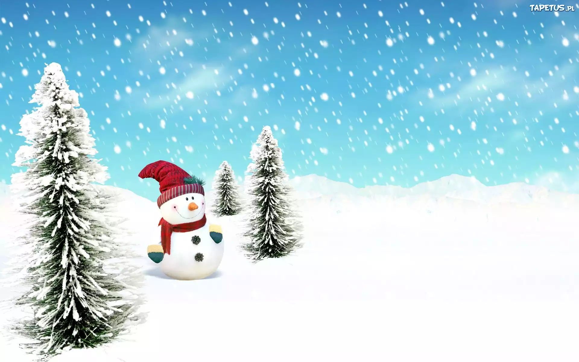 Снеговик со скворечником бесплатно